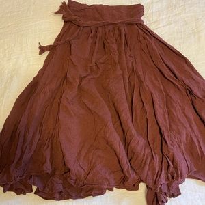Free People wrap skirt
